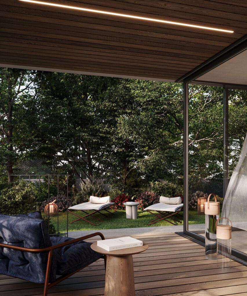 Redefining Luxury Today: Villa Midori 1 Redefining Luxury Today: Villa Midori Master Bedroom Terrace View 01