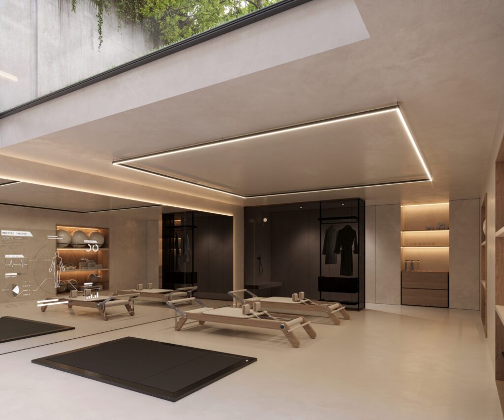 Dove il tempo rallenta, prende forma un nuovo modo di abitare: Residenza Eterea Home Gym 01